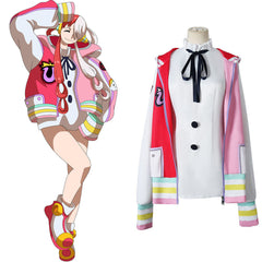 Adulte One Piece: Red Shanks Fille UTA Tenue Complete Cosplay Costume