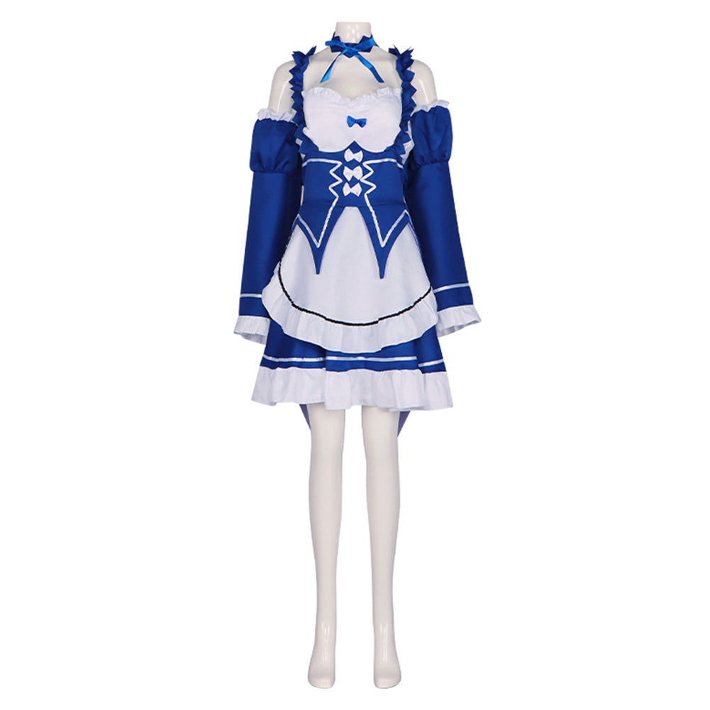 Anime Re: Zero Rem Maid Robe Cosplay Costume