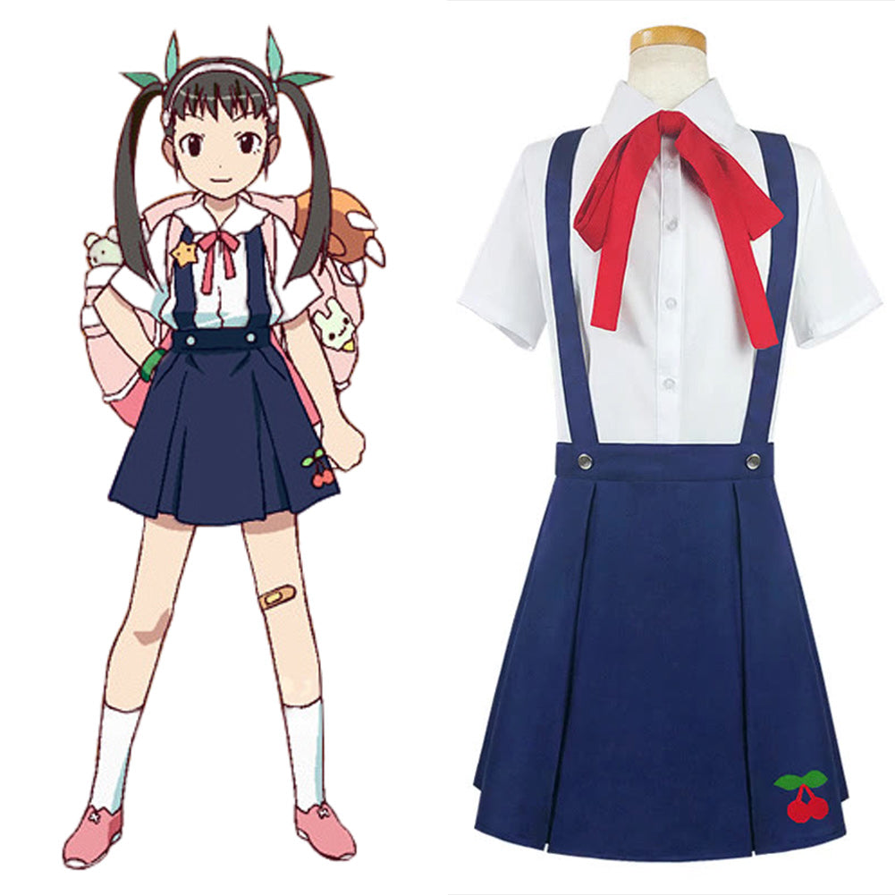 Bakemonogatari Mayoi Hachikuji JK Uniforme Carnival Cosplay Costume