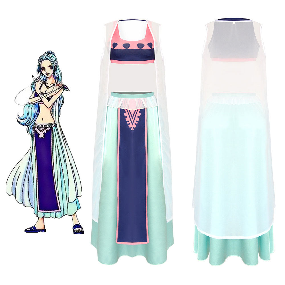 Anime One Piece Nefertari ViVi Cosplay Costume