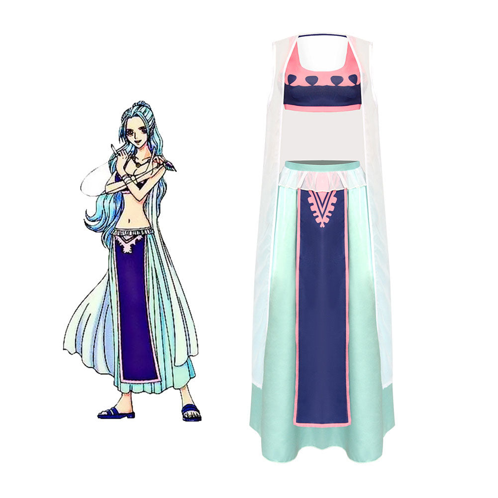 Anime One Piece Nefertari ViVi Cosplay Costume