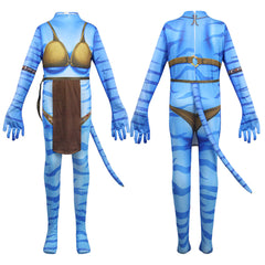  Enfant Avatar:The Way of Water Neytiri Combinaison Cosplay Costume Carnaval 