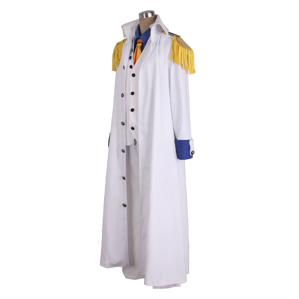 Anime One Piece Kuzan/Aokiji Cosplay Costume