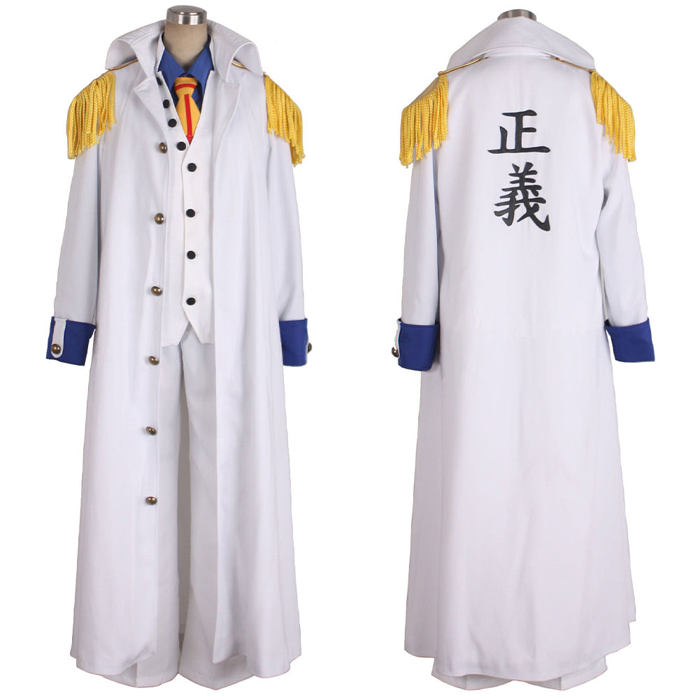 Anime One Piece Kuzan/Aokiji Cosplay Costume