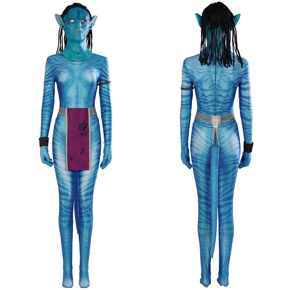 Film Avatar:The Way of Water Neytiri Combinaison Cosplay Costume Carnaval