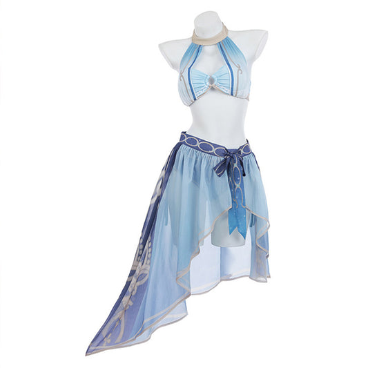 Genshin Impact Nilou Femme Bleu Jeu Cosplay Costume Carnaval