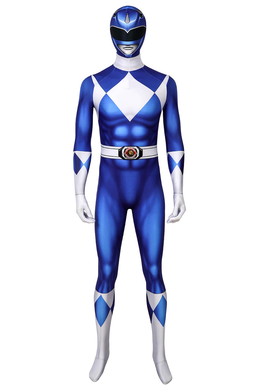 Power Rangers : Mighty Morphin Ranger Bleu Combinaison Cosplay Costume