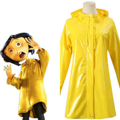 Film Coraline Manteau  Bandeau Cosplay Costume Halloween Carnival