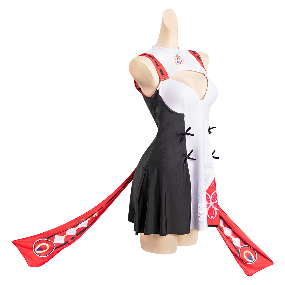Genshin Impact Yae Miko Maillot de Bain Cosplay Costume Design Original