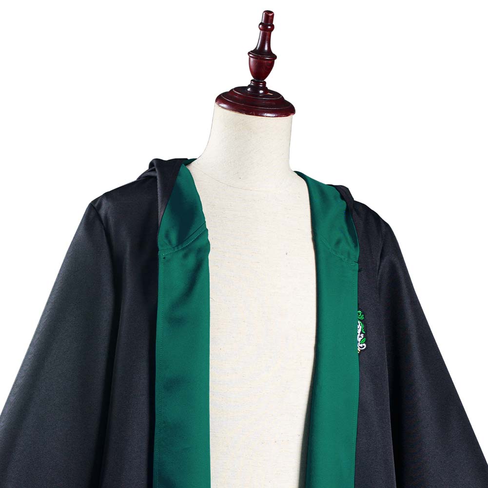 Harry Potter Serpentard Slytherin Robe Cape Cosplay Costume