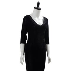 2019 La Famille Addams Morticia Addams Halloween Cosplay Costume