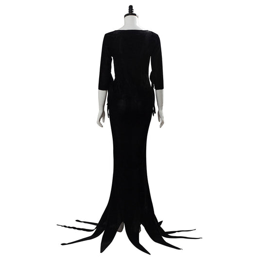 2019 La Famille Addams Morticia Addams Halloween Cosplay Costume