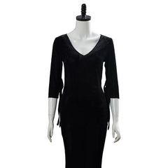2019 La Famille Addams Morticia Addams Halloween Cosplay Costume