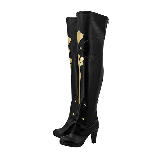 Adulte Honkai:Star Rail Bronya Rand Chaussure Noir Jeu Accessoire