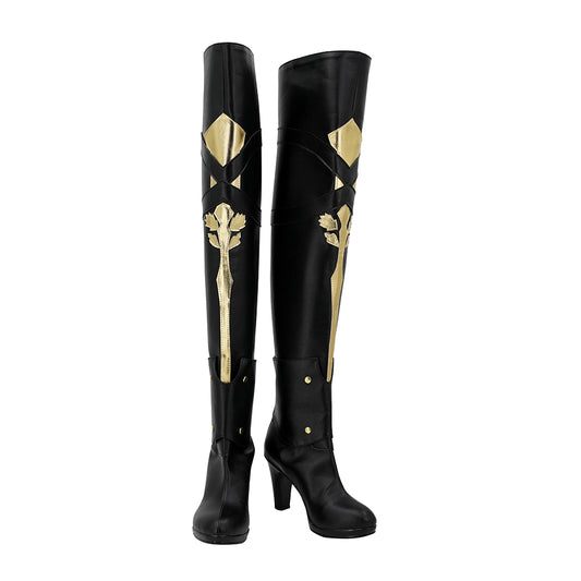 Adulte Honkai:Star Rail Bronya Rand Chaussure Noir Jeu Accessoire