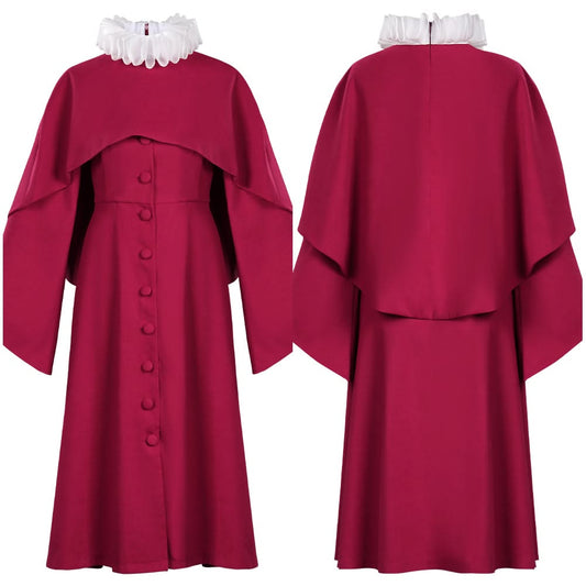 Killing Eve Saison 4: Villanell Uniforme de Prêtre Rouge Cosplay Costume