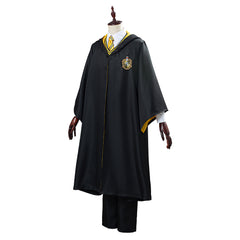 Harry Potter Uniforme Scolaire Hufflepuff Robe Cape Tenue Halloween Carnaval Cosplay Costume