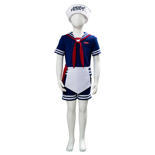 Stranger Things 3 Scoops Ahoy Steve Harrington Cosplay Costume Enfant