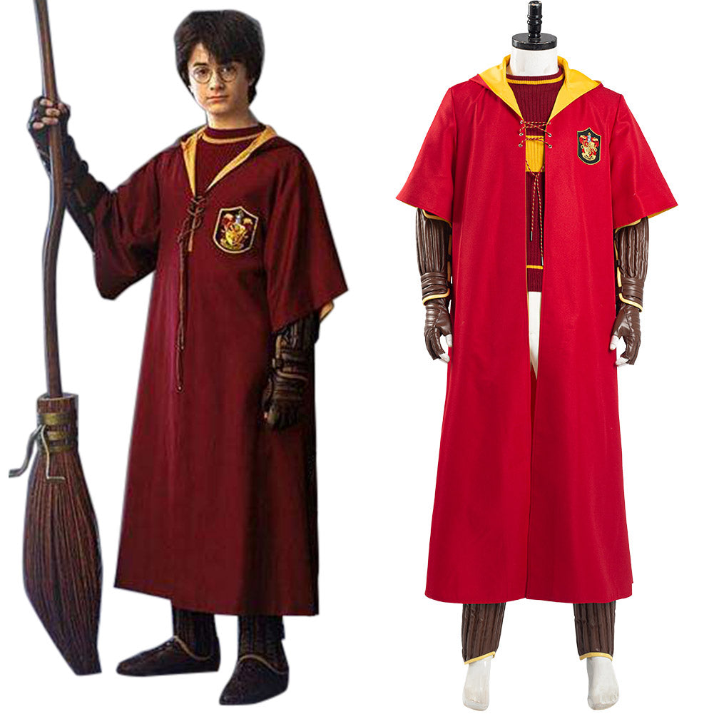 Harry Potter Gryffindor Quidditch Uniforme Halloween Carnaval Cosplay Costume