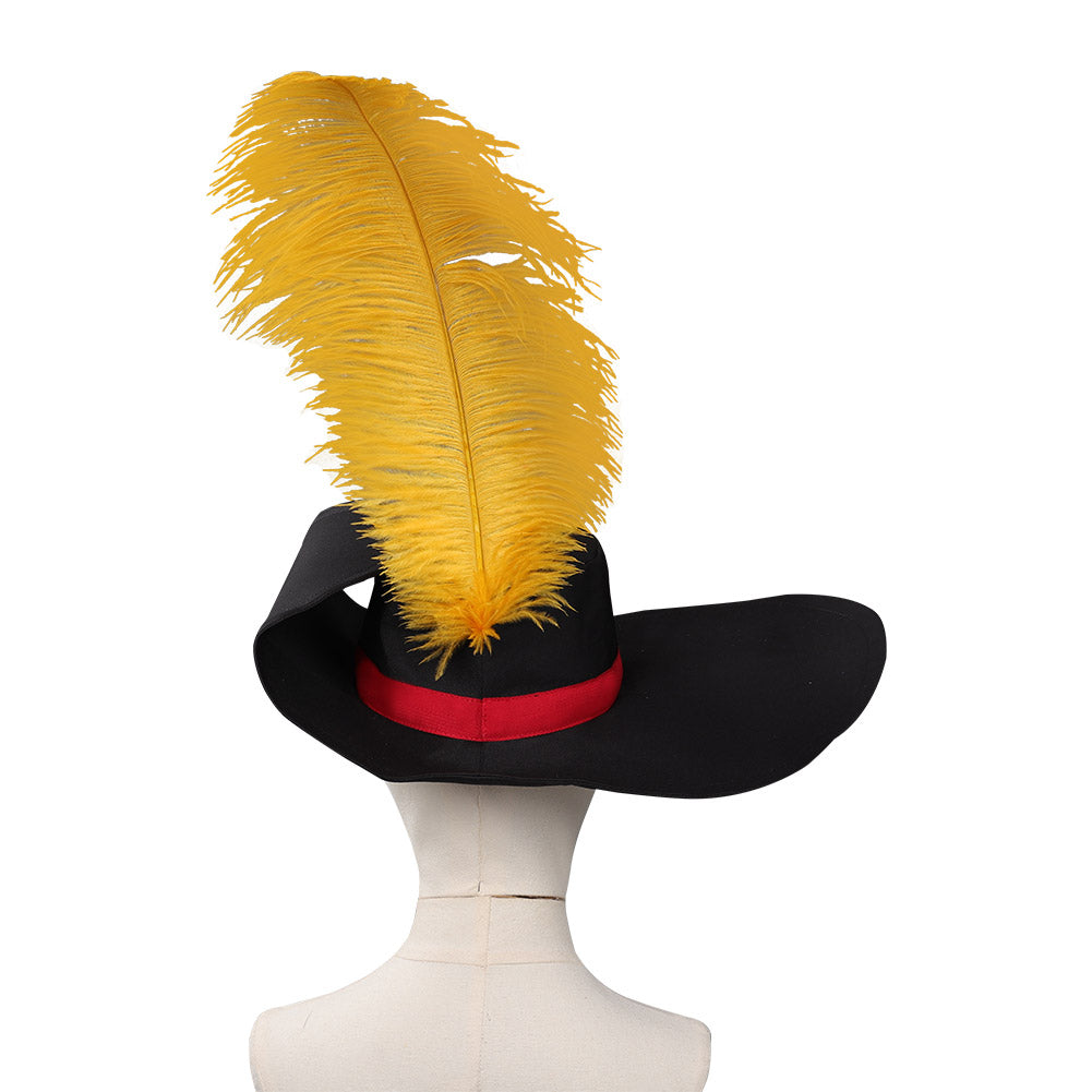 Chapeau De Docteur Steampunk En Cuir Synthétique - Accessoire Cosplay Adulte - Motif Flammes - Noir