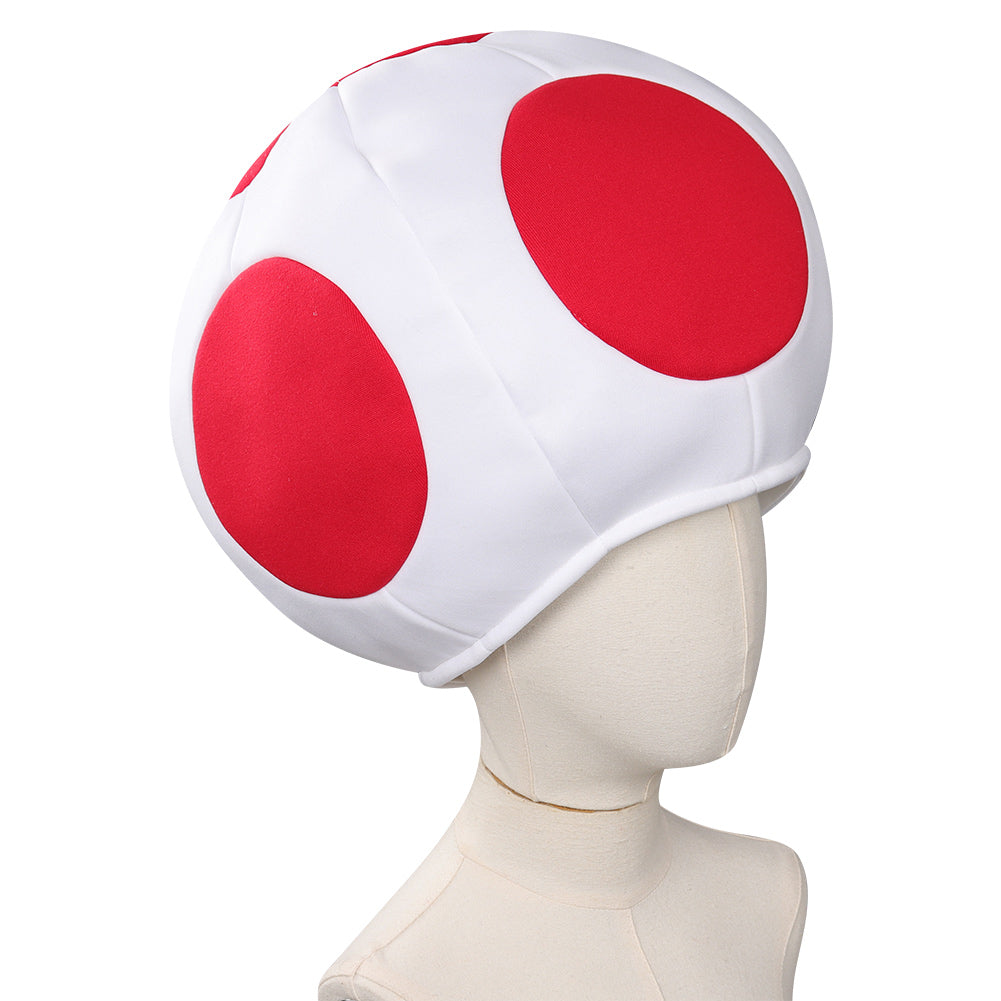 Adulte Super Mario Bros Toad Kinopio Rouge Chapeaux Carnaval Accessori –