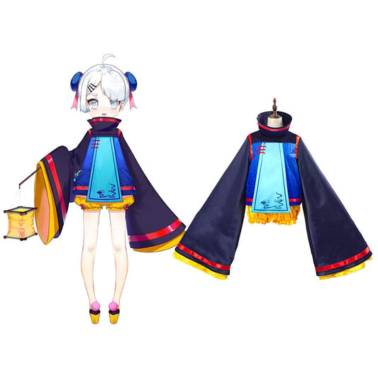 Vtuber Nanako Tenue Femme Halloween Carnaval Cosplay Costume