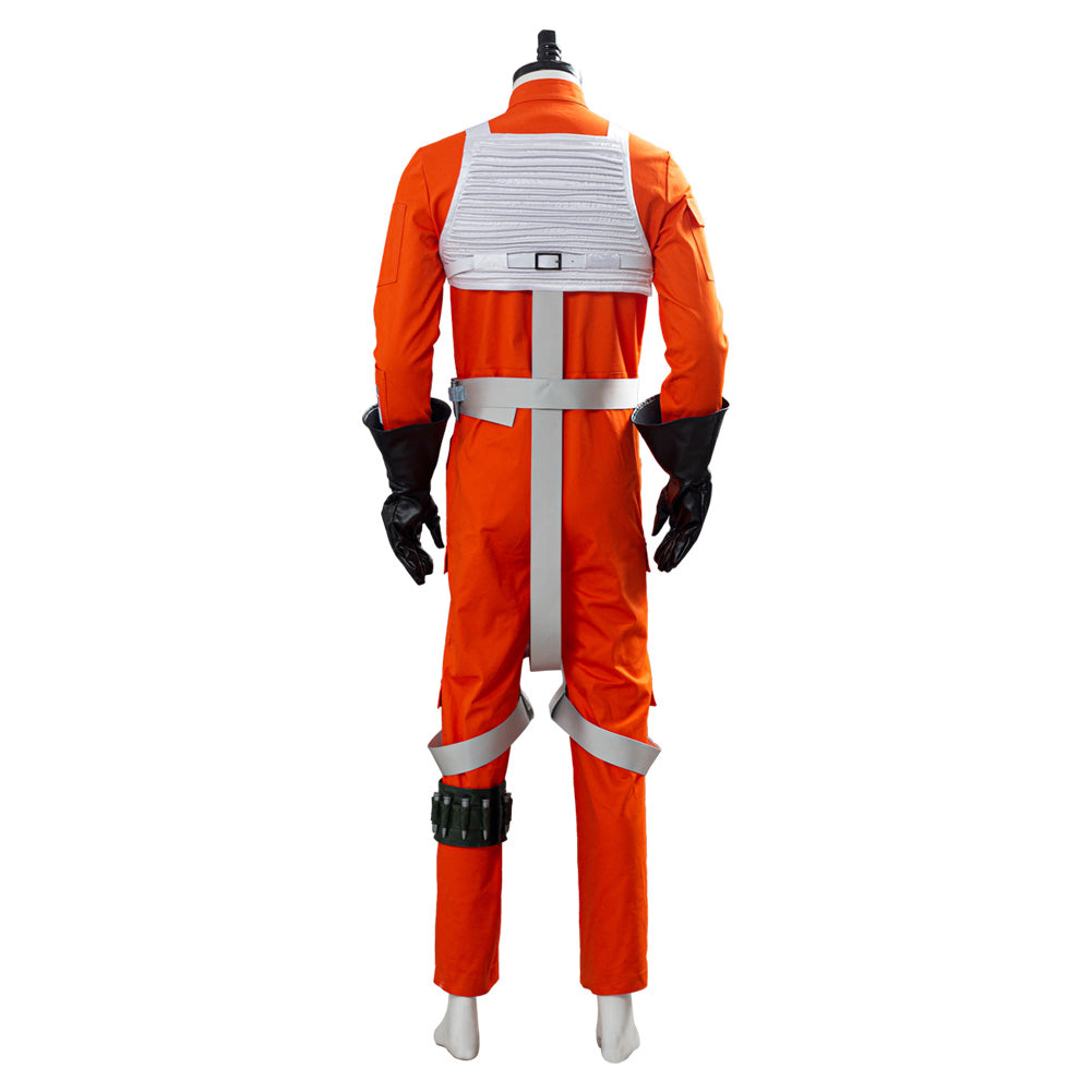 Star Wars X-Wing Rebel Pilote Uniform Orange Cosplay Costume