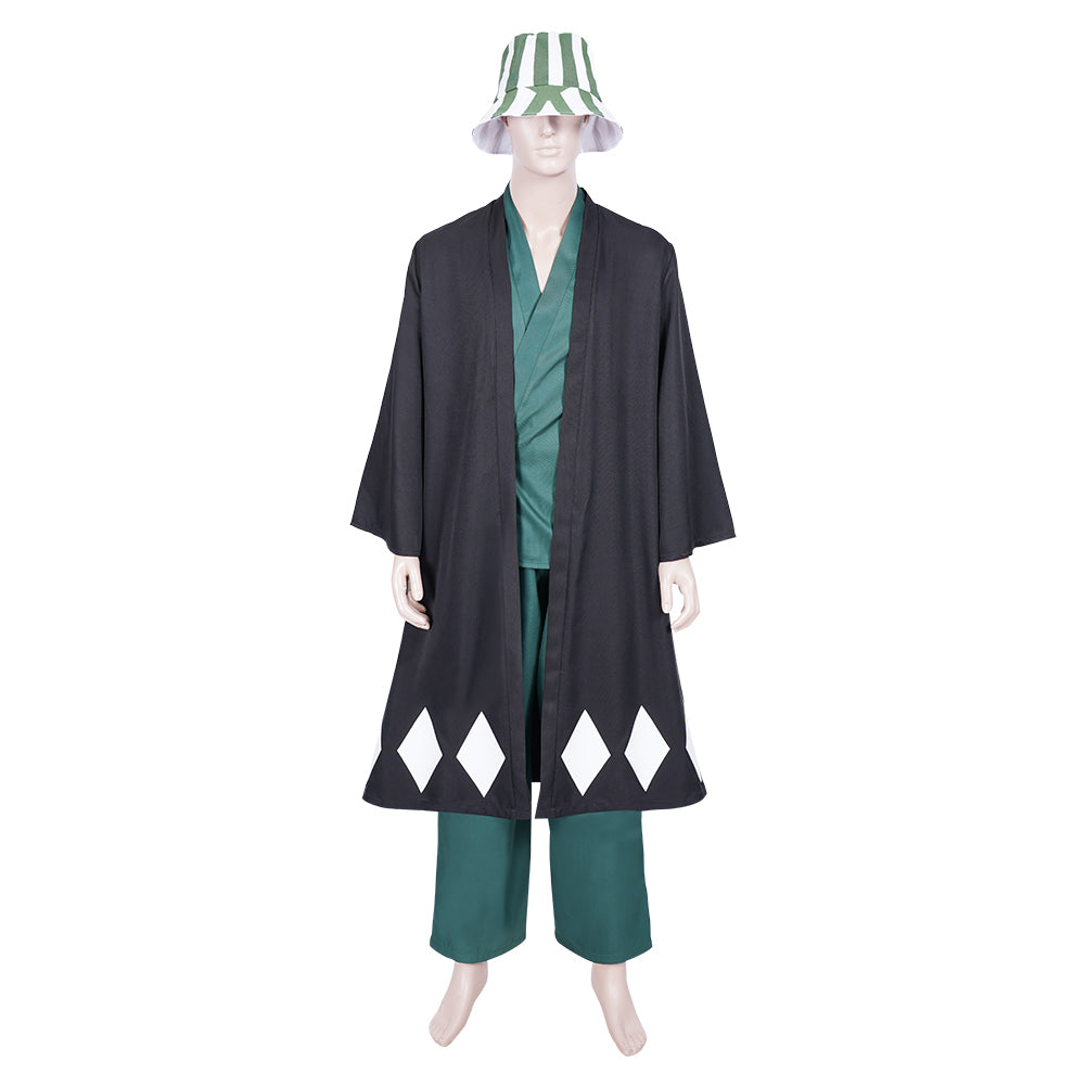 Urahara Kisuke Kimono avec Chapeau Cosplay Costume