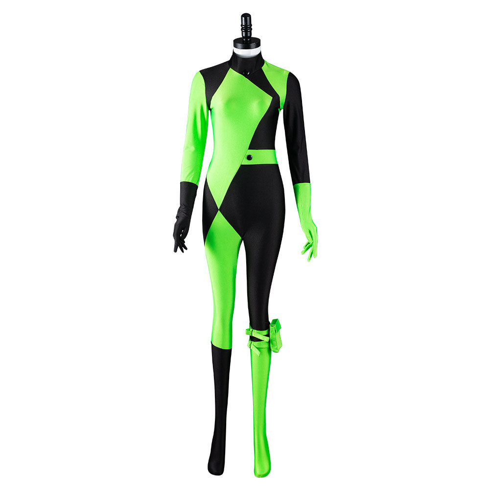 Kim Possible Shego Combinaison Cosplay Costume