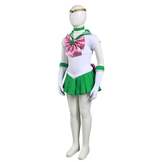 Sailor Moon Kino Makoto Sailor Jupiter Enfant Cosplay Costume