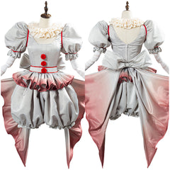 Horror Pennywise Le Costume de Clown aux Femmes Halloween Carnaval Cosplay Costume