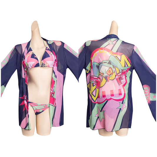 Cyberpunk Edgerunner-Rebecca Maillot de Bain Design Original Cosplay Costume