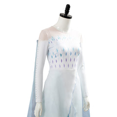 La Reine des Neiges 2 Frozen 2 Elsa Ahtohallan Robe Blanche Cosplay Costume