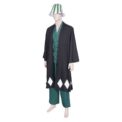 Urahara Kisuke Kimono avec Chapeau Cosplay Costume