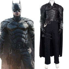 Film The Batman Bruce Wayne 2022 Robert Pattinson Batman Cosplay Costume