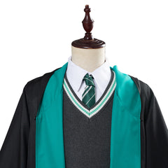 Harry Potter Uniforme Scolaire Slytherin Robe Cape Tenue Halloween Carnaval Cosplay Costume