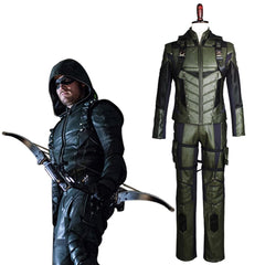 Arrow Saison 5 Oliver Queen Green Arrow Cosplay Costume