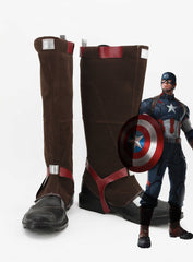 Avengers : L'Ere d'Ultron Captain America Steve Rogers Bottes Cosplay chaussures