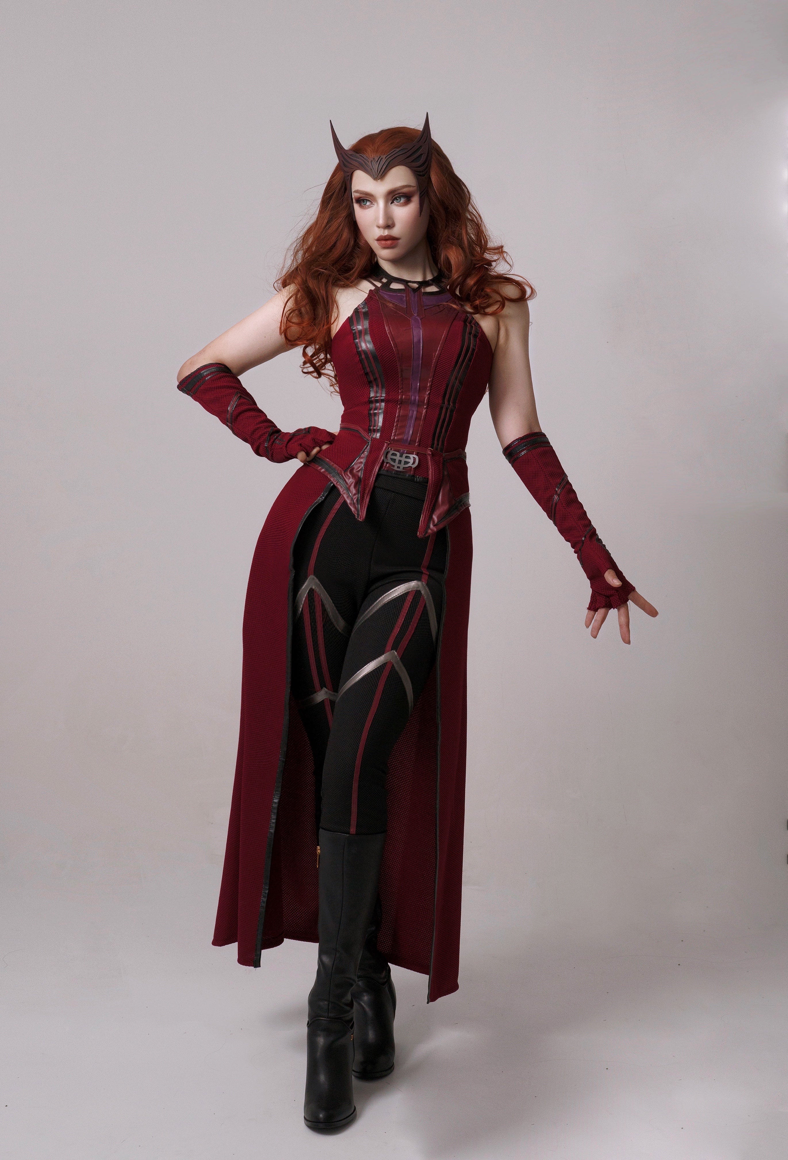 WandaVision Scarlet Witch Wanda Tenue Cosplay Costume