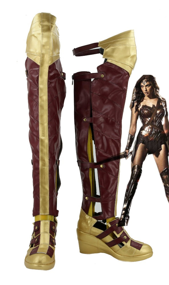 Batman v Superman : L'Aube de la justice Wonder Woman Bottes Cosplay Chaussures
