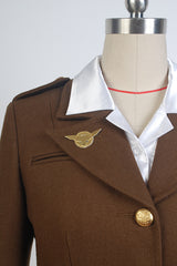 Captain America: The First Avenger Agent Peggy Carter Uniforme Cosplay Costume