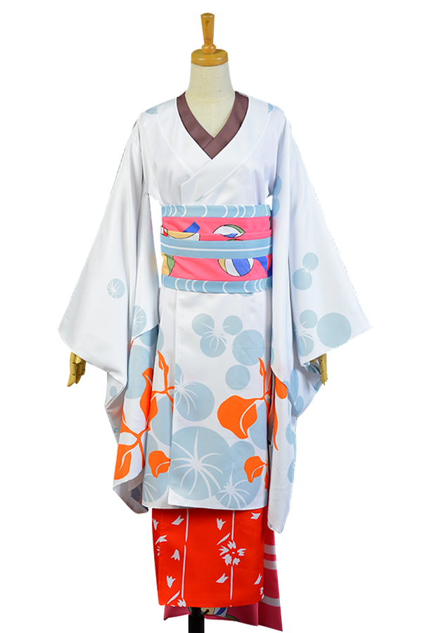 Puella Magi Madoka Magica Sayaka Miki Kimono Costume Cosplay