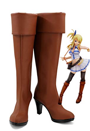 Fairy Tail Lucy Bottes Cosplay Chaussures