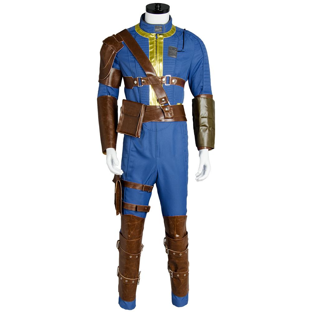 Fallout 4 FO Nate Vault 111 Combinaison d'Abri Homme Combinaison Uniforme Cosplay Costume