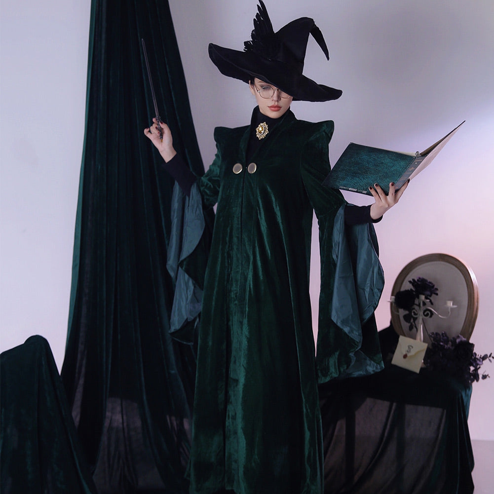 Adulte Harry Potter Professeur Minerva McGonagall Robe Cosplay Costume –