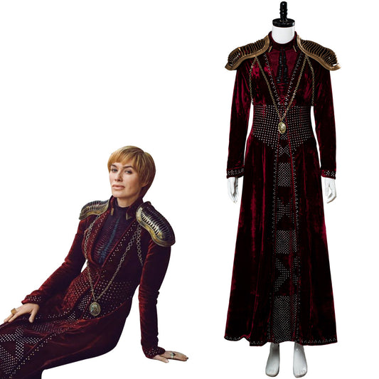 Le Trone De Fer 8 GOT Game Of Thrones 8 Cersei Lannister Cosplay Costume