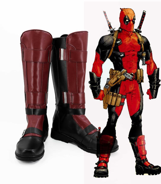 Deadpool Wade Wilson Cosplay Chaussures