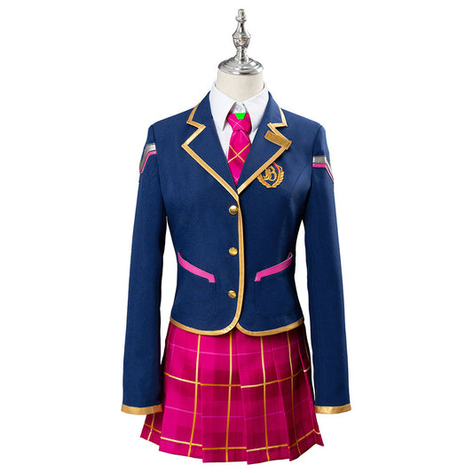 Overwatch D.VA Hana Song Academy D.VA Schoolgirl Skin Cosplay Costume