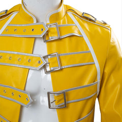 Queen Freddie Mercury Veste Jaune Cosplay Costume