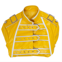 Queen Freddie Mercury Veste Jaune Cosplay Costume